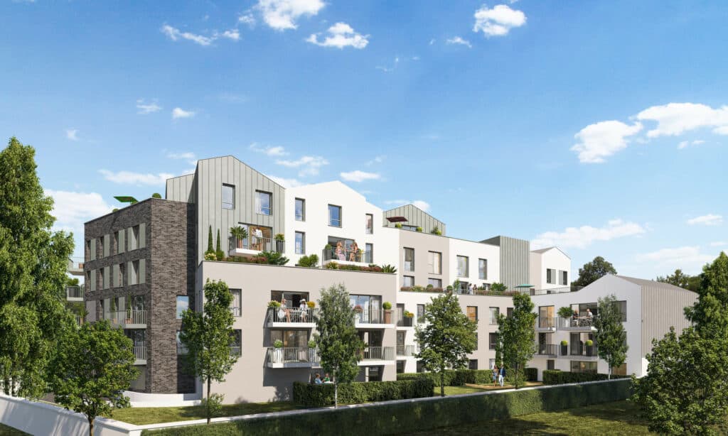 Programme immobilier neuf les terrasses du parc Stains - boulevard Maxime Gorki